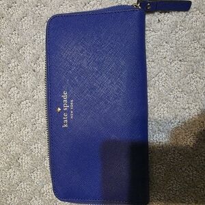 Kate Spade Blue Zip Wallet